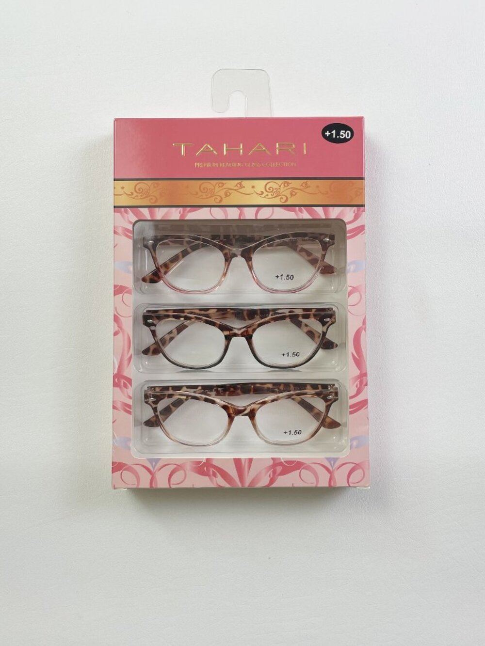 Tahari 3 Pack Reading Glasses +1.50 Giraffe New